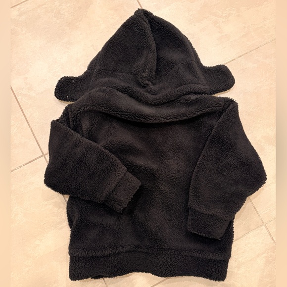 ALO Yoga Black Faux Sherpa Style Jacket With Removable Hood - Picture 6 of 6